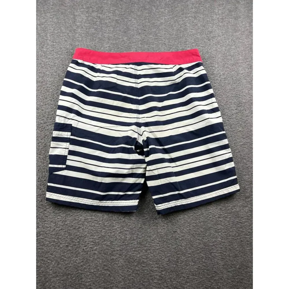 J.Crew Men's Board Shorts with Navy‎ and White Stripes Size Small